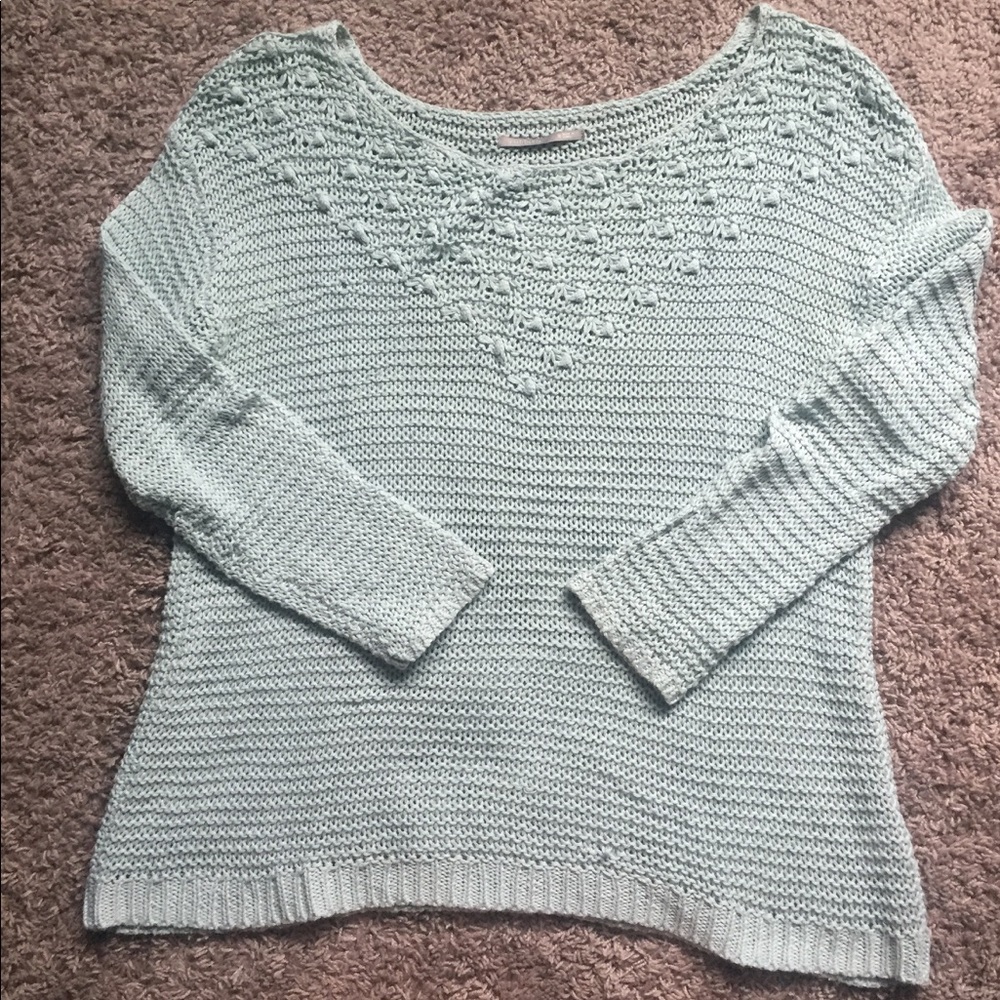 Rubbish Light Blue Knitted Sweater